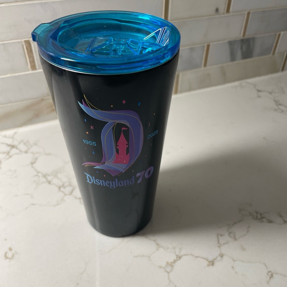 Corkcicle Disneyland 70th Anniversary Tumbler - Black and Blue